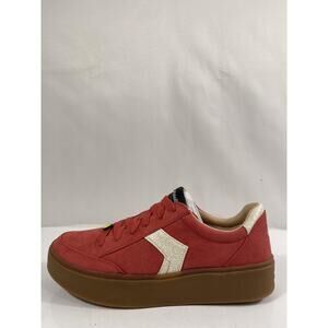 Dr. Scholl's Madison Lace Shoes Womens Size 9 Red Smiley Sneakers New Box